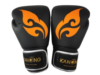 นวมมวยไทย ของฝากจากไทย แบรนด์คะนอง หนังไมโครไฟเบอร์ : Thai-Wing-ดำ