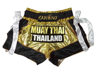 กางเกงมวยไทย Kanong ของฝากแบรนด์ไทย : KNS-152-ทอง-ดำ กางเกงมวยไทย Kanong ของฝากแบรนด์ไทย : KNS-152-ทอง-ดำ