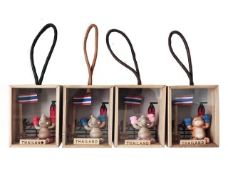 ของขวัญมวยไทยขายส่ง – กล่องไม้ช้างมวยไทยพร้อมโลโก้