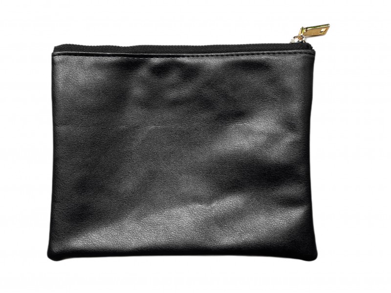กระเป๋าคลัชลายช้าง ของที่ระลึกแบบไทยๆ : สีดำ/ขาว ไซส์ A5