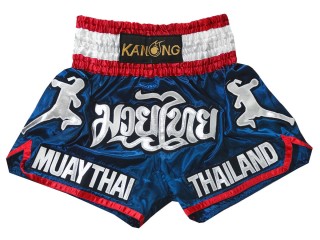 กางเกงมวยไทย Kanong ของที่ระลึกประเทศไทย ของฝากแบรนด์ไทย : KNS-133-สีกรม