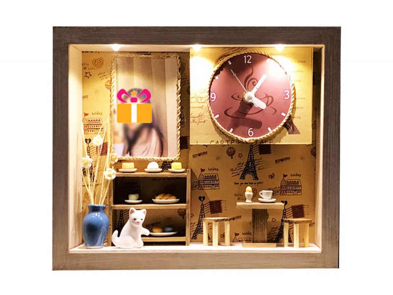 สั่งทำ นาฬิกาไม้ ของขวัญให้ชาวต่างชาติ ของที่ระลึกไทย ใส่ข้อความ และรูปได้ : Bakery